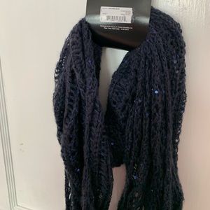NWT navy blue winter scarf